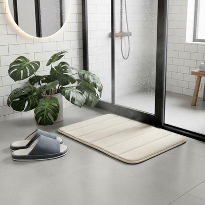 Obrázek z Protiskluzová koupelnová předložka 40 x 60 cm - béžová