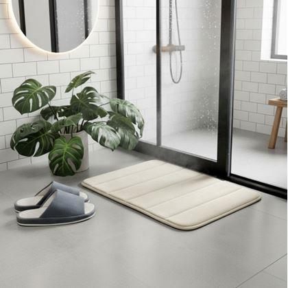 Obrázek z Protiskluzová koupelnová předložka 40 x 60 cm - béžová