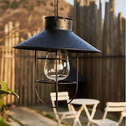 Obrázek Solární závěsná retro lampa na zahradu