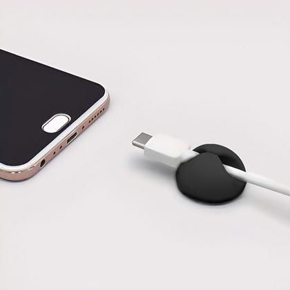 Obrázek z 5 ks Nalepovací držáky na kabely - černý