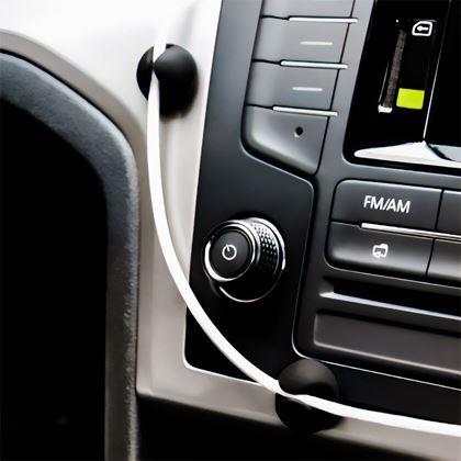 Obrázek z 5 ks Nalepovací držáky na kabely - černý