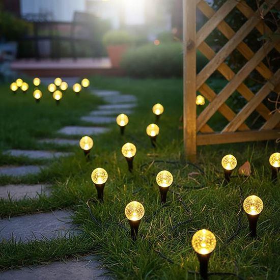 Obrázek z Solární bublinková svítidla do země 10 ks