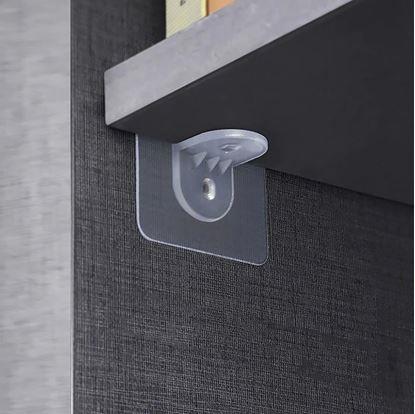 Obrázek Nalepovací držák na poličku 10 ks