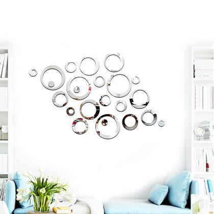 Obrázek z Nálepky na zeď/zrcadlo - kruhy