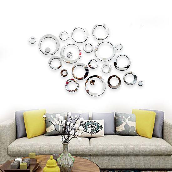 Obrázek z Nálepky na zeď/zrcadlo - kruhy