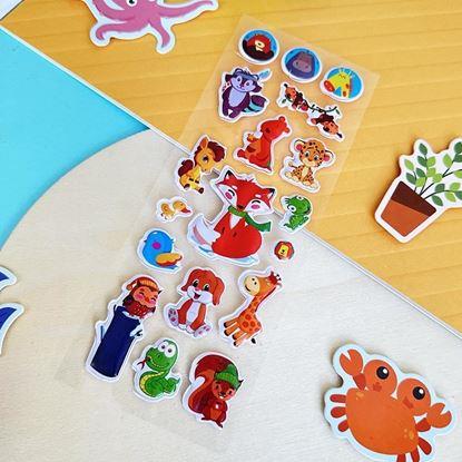 Obrázek Vypouklé samolepky se zvířátky