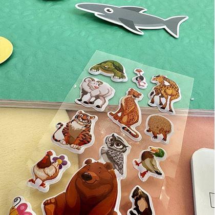 Obrázek z Vypouklé samolepky se zvířátky - méďa a kamarádi