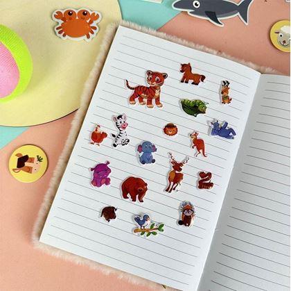 Obrázek z Vypouklé samolepky se zvířátky - tygřík a kamarádi