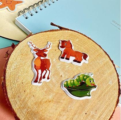 Obrázek z Vypouklé samolepky se zvířátky - tygřík a kamarádi