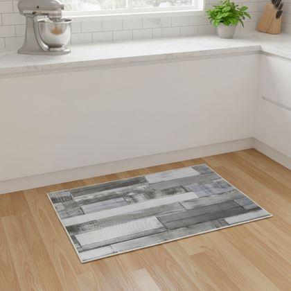 Obrázek z Protiskluzová předložka 90x60 cm  - patinované dřevo