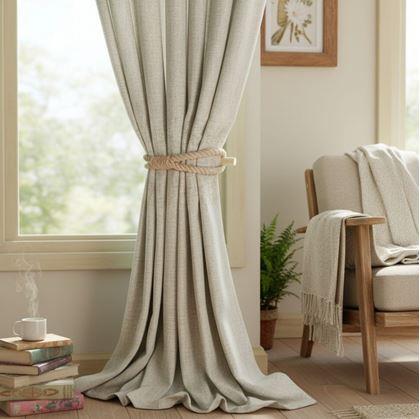 Obrázek z Dekorativní spona na závěs lano - hnědé