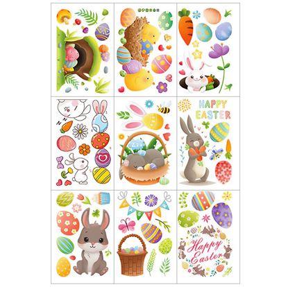 Obrázek Velká sada velikonočních samolepek na okno 9 archů