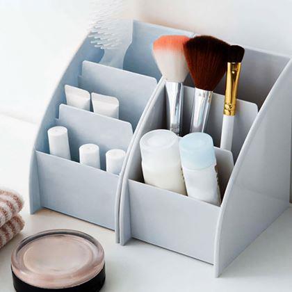 Obrázek z Organizér na stůl s přihrádkami - bílý