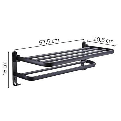 Obrázek z Sklápěcí věšák na ručníky s háčky