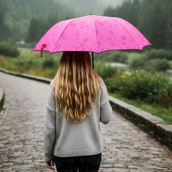 Obrázek z Magický deštník skládací - tmavě růžový