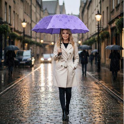 Obrázek z Magický deštník skládací - fialový