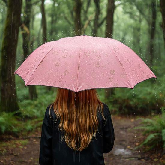 Obrázek z Magický deštník skládací - světle růžový