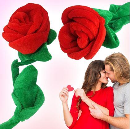 Obrázek z Plyšová červená růže