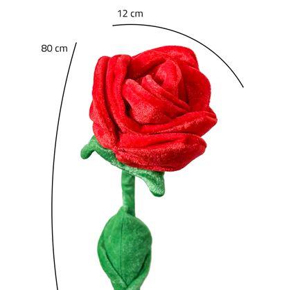 Obrázek z Plyšová červená růže