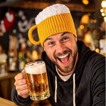 Obrázek z Pletená čepice - půllitr s uchem