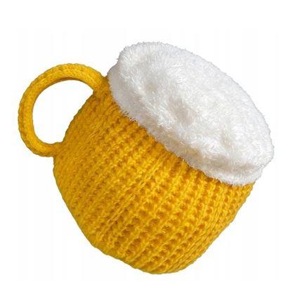 Obrázek z Pletená čepice - půllitr s uchem