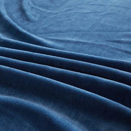 Obrázek z Mikroplyšové prostěradlo 180 x 200 cm - tmavě modré