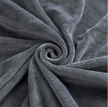 Obrázek z Mikroplyšové prostěradlo 90 x 200 cm - tmavě šedé