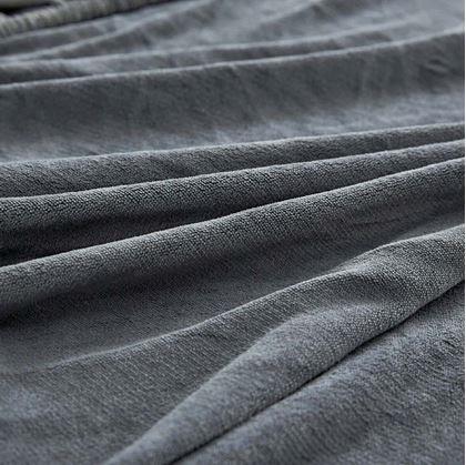 Obrázek z Mikroplyšové prostěradlo 90 x 200 cm - tmavě šedé