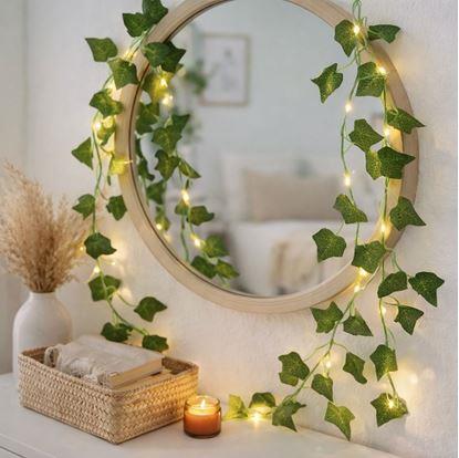 Obrázek Světelný řetěz 2 m - zelené listy