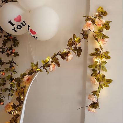 Obrázek z LED světelný řetěz 2 m - růže