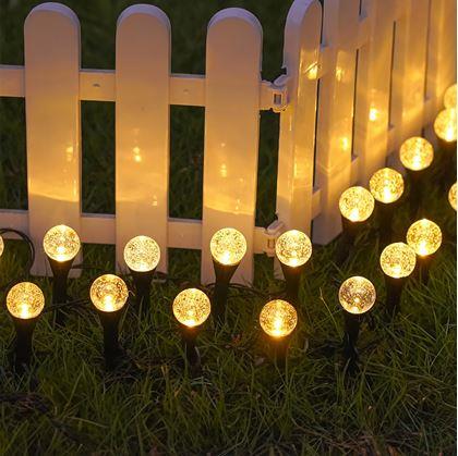 Obrázek z Solární bublinková svítidla do země 10 ks