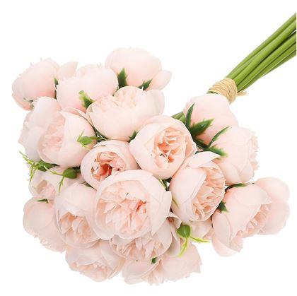 Obrázek z Umělá kytice - pivoňka, 9 stonků