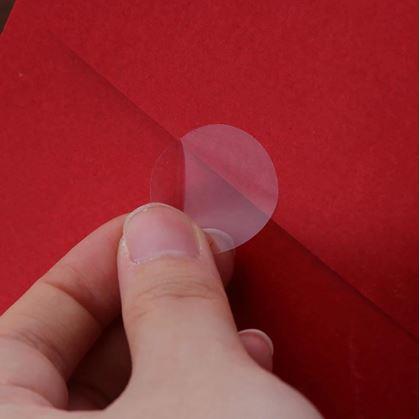 Obrázek z Samolepicí průhledná kolečka 500 ks