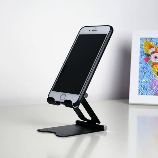 Obrázek z Kovový držák na mobil - černý
