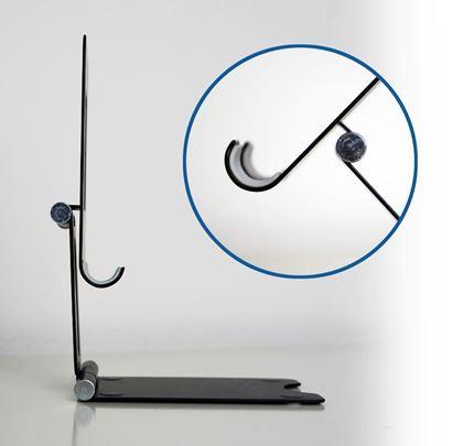 Obrázek z Kovový držák na mobil - černý