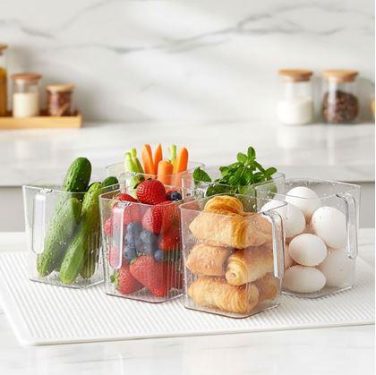 Obrázek z Průhledný organizér do lednice s  úchytkou