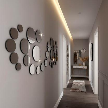 Obrázek Nálepky na zeď/zrcadlo - kolečka 32 ks