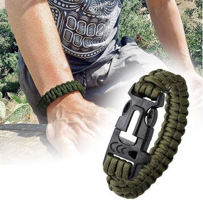 Obrázek z Náramek přežití - zelený