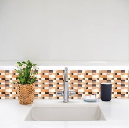 Obrázek z Samolepící obklady 6 ks - hnědé