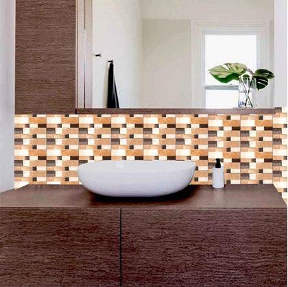 Obrázek z Samolepící obklady 6 ks - hnědé