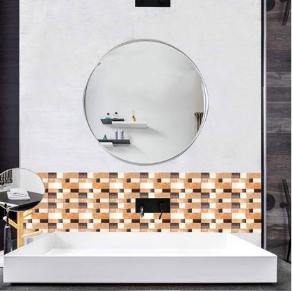 Obrázek z Samolepící obklady 6 ks - hnědé