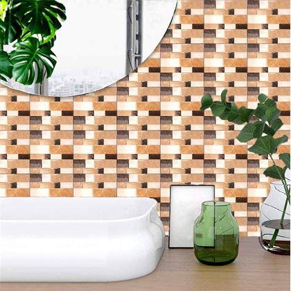 Obrázek z Samolepící obklady 6 ks - hnědé