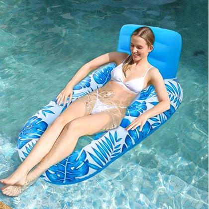 Obrázek z Nafukovací křeslo do vody s držáky na nápoje