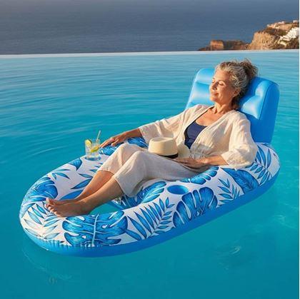 Obrázek z Nafukovací křeslo do vody s držáky na nápoje