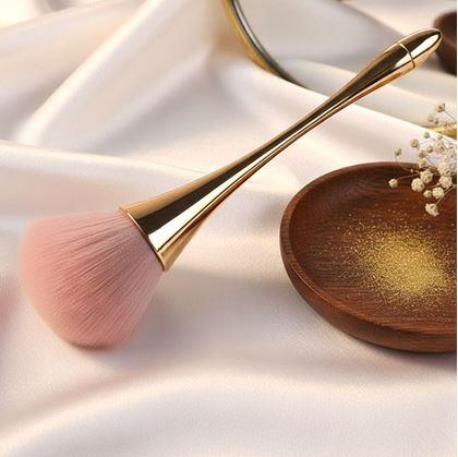 Obrázek z Štětec na pudr - zlatý