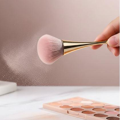 Obrázek z Štětec na pudr - zlatý