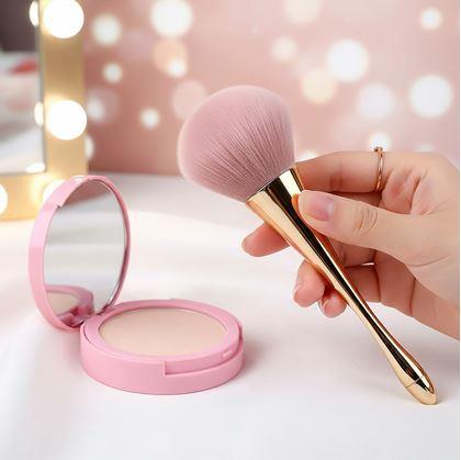 Obrázek z Štětec na pudr - zlatý