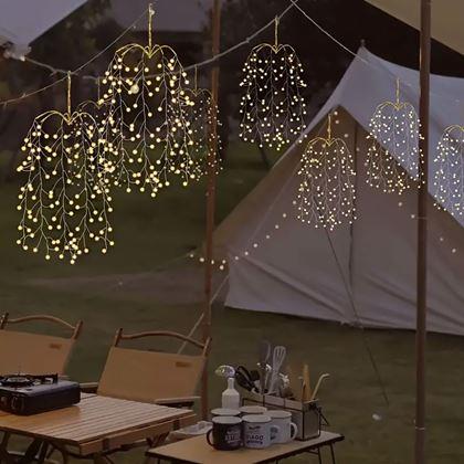 Obrázek z LED závěsná světýlka s vrbovými větvičkami a USB napájením