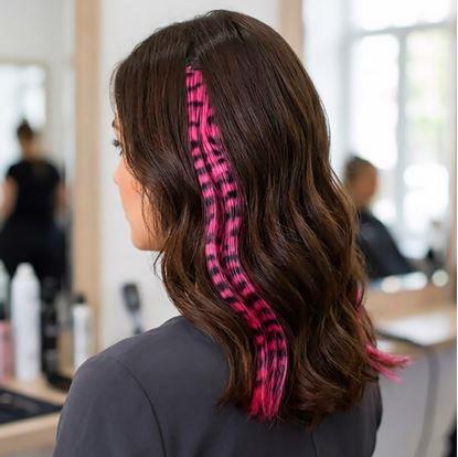 Obrázek Barevný clip in pramínek 45 cm, mývalí ocas