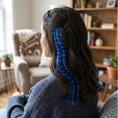 Obrázek Barevný clip in pramínek 45 cm, mývalí ocas